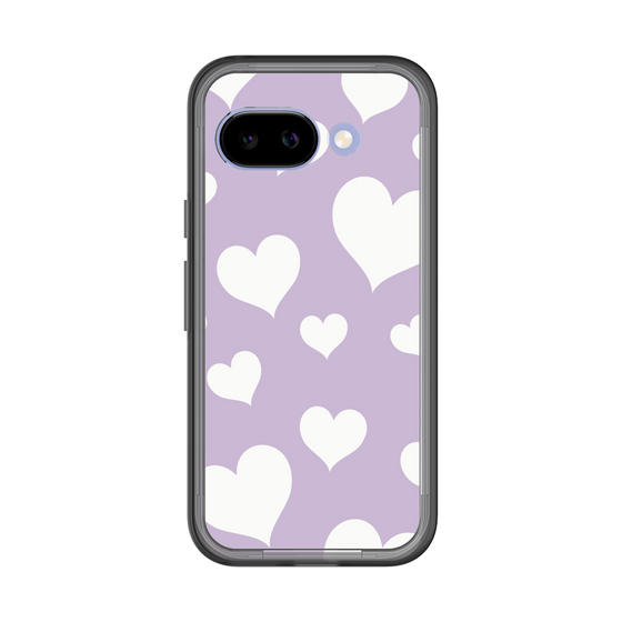 スリムプロテクションプレミアムケース［ Dot Hearts - Purple ］