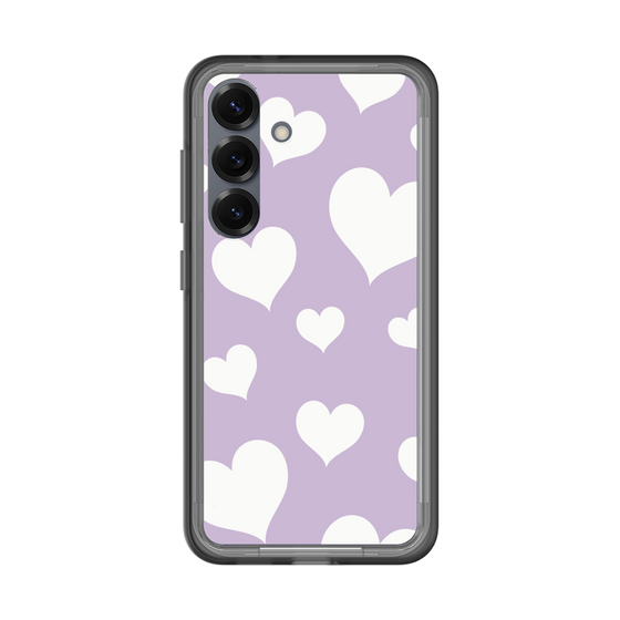 スリムプロテクションプレミアムケース［ Dot Hearts - Purple ］