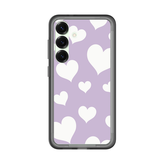 スリムプロテクションプレミアムケース［ Dot Hearts - Purple ］