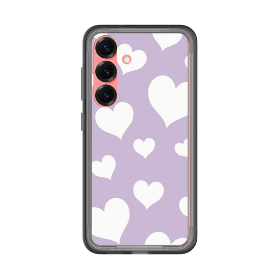 スリムプロテクションプレミアムケース［ Dot Hearts - Purple ］