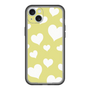 スリムプロテクションプレミアムケース［ Dot Hearts - Yellow ］
