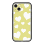 スリムプロテクションプレミアムケース［ Dot Hearts - Yellow ］