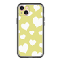 スリムプロテクションプレミアムケース［ Dot Hearts - Yellow ］