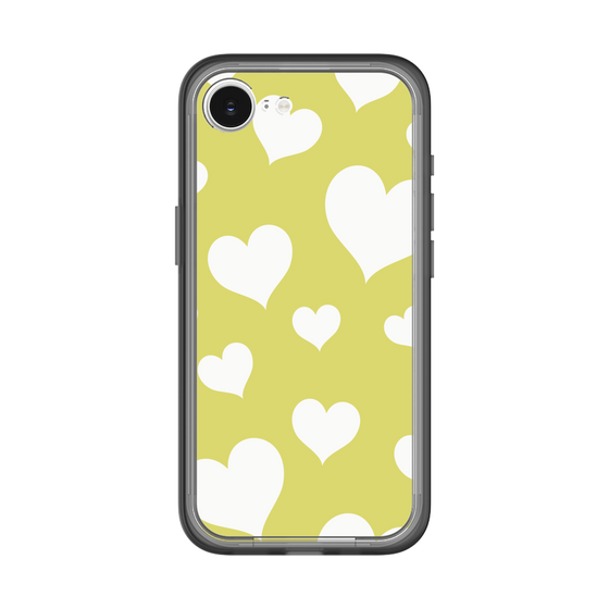 スリムプロテクションプレミアムケース［ Dot Hearts - Yellow ］