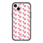 スリムプロテクションプレミアムケース［ Stripe Hearts - Pink ］