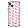 スリムプロテクションプレミアムケース［ Stripe Hearts - Pink ］