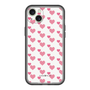 スリムプロテクションプレミアムケース［ Stripe Hearts - Pink ］