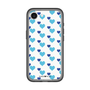 スリムプロテクションプレミアムケース［ Stripe Hearts - Blue ］