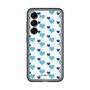 スリムプロテクションプレミアムケース［ Stripe Hearts - Blue ］