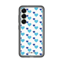 スリムプロテクションプレミアムケース［ Stripe Hearts - Blue ］