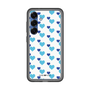 スリムプロテクションプレミアムケース［ Stripe Hearts - Blue ］