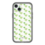 スリムプロテクションプレミアムケース［ Stripe Hearts - Green ］