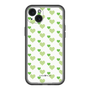 スリムプロテクションプレミアムケース［ Stripe Hearts - Green ］