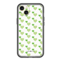 スリムプロテクションプレミアムケース［ Stripe Hearts - Green ］