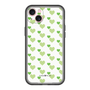 スリムプロテクションプレミアムケース［ Stripe Hearts - Green ］