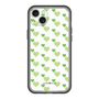 スリムプロテクションプレミアムケース［ Stripe Hearts - Green ］