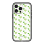 スリムプロテクションプレミアムケース［ Stripe Hearts - Green ］