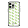 スリムプロテクションプレミアムケース［ Stripe Hearts - Green ］