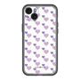 スリムプロテクションプレミアムケース［ Stripe Hearts - Purple ］