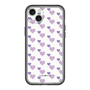スリムプロテクションプレミアムケース［ Stripe Hearts - Purple ］