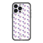 スリムプロテクションプレミアムケース［ Stripe Hearts - Purple ］