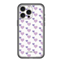 スリムプロテクションプレミアムケース［ Stripe Hearts - Purple ］