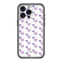 スリムプロテクションプレミアムケース［ Stripe Hearts - Purple ］
