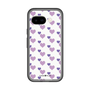 スリムプロテクションプレミアムケース［ Stripe Hearts - Purple ］