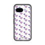 スリムプロテクションプレミアムケース［ Stripe Hearts - Purple ］