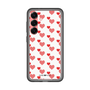 スリムプロテクションプレミアムケース［ Stripe Hearts - Red ］