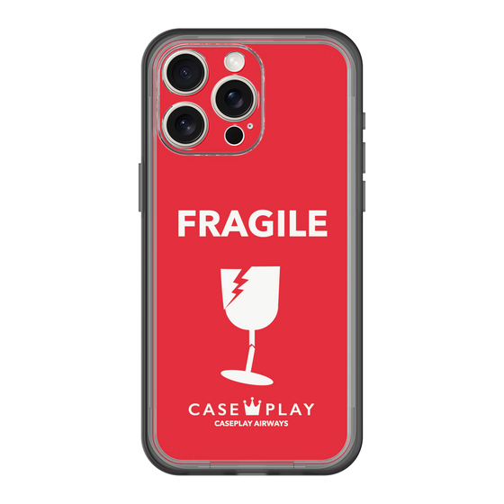 スリムプロテクションプレミアムケース［ FRAGILE - Red ］