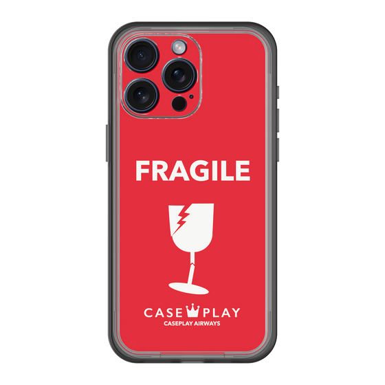 スリムプロテクションプレミアムケース［ FRAGILE - Red ］