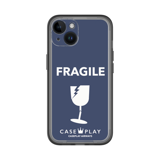 スリムプロテクションプレミアムケース［ FRAGILE - Navy ］