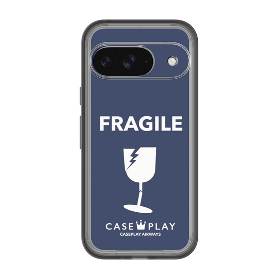 スリムプロテクションプレミアムケース［ FRAGILE - Navy ］