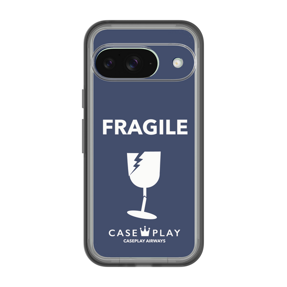 スリムプロテクションプレミアムケース［ FRAGILE - Navy ］