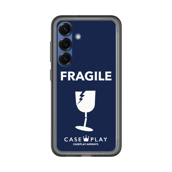 スリムプロテクションプレミアムケース［ FRAGILE - Navy ］