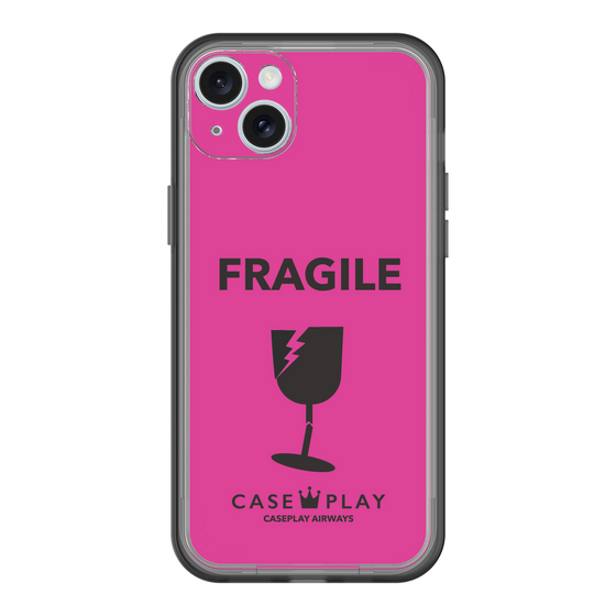 スリムプロテクションプレミアムケース［ FRAGILE - Pink ］