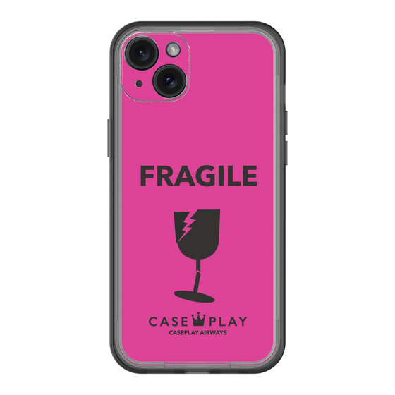 スリムプロテクションプレミアムケース［ FRAGILE - Pink ］