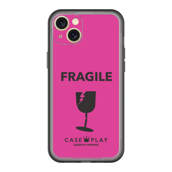 スリムプロテクションプレミアムケース［ FRAGILE - Pink ］