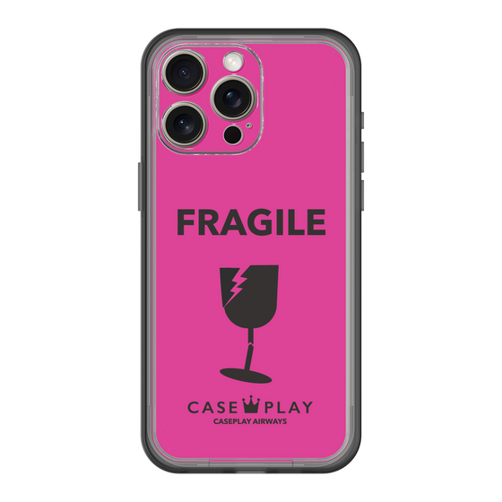 スリムプロテクションプレミアムケース［ FRAGILE - Pink ］