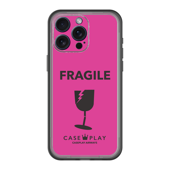 スリムプロテクションプレミアムケース［ FRAGILE - Pink ］