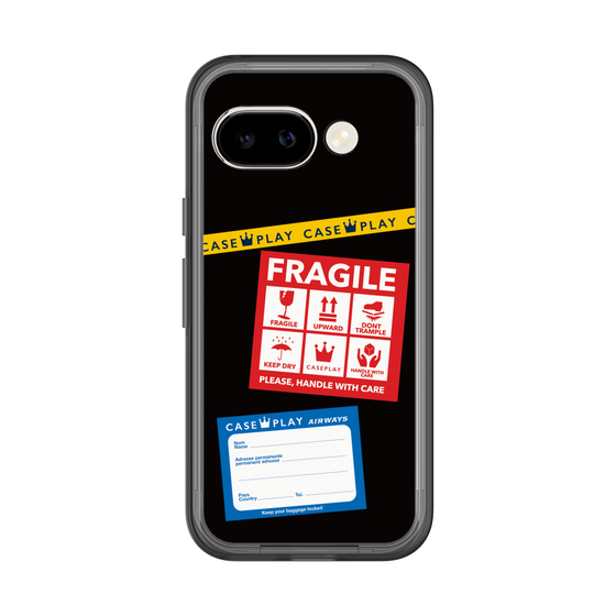スリムプロテクションプレミアムケース［ FRAGILE Stickers - Black ］