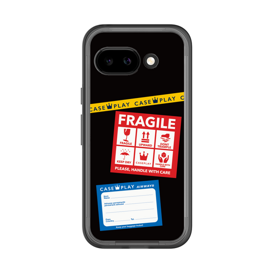 スリムプロテクションプレミアムケース［ FRAGILE Stickers - Black ］
