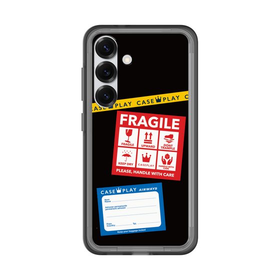 スリムプロテクションプレミアムケース［ FRAGILE Stickers - Black ］