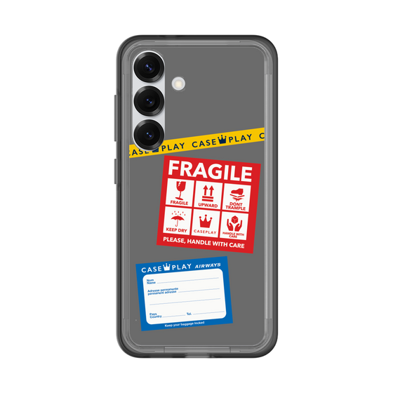 スリムプロテクションプレミアムケース［ FRAGILE Stickers - Gray ］