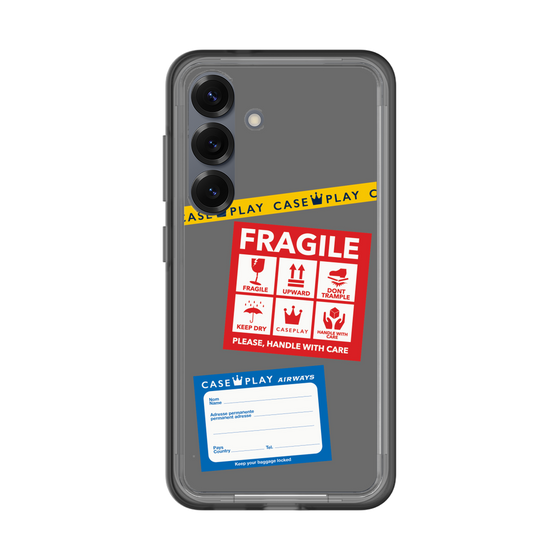 スリムプロテクションプレミアムケース［ FRAGILE Stickers - Gray ］