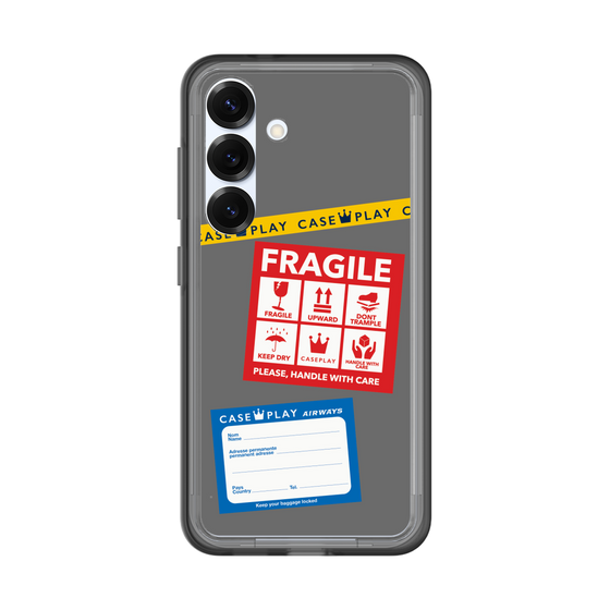 スリムプロテクションプレミアムケース［ FRAGILE Stickers - Gray ］