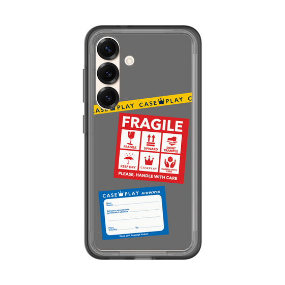 スリムプロテクションプレミアムケース［ FRAGILE Stickers - Gray ］