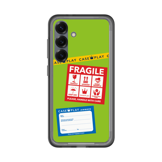 スリムプロテクションプレミアムケース［ FRAGILE Stickers - Green ］