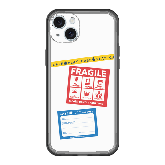 スリムプロテクションプレミアムケース［ FRAGILE Stickers - White ］